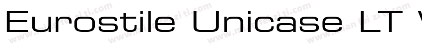 Eurostile Unicase LT W04 Rg字体转换